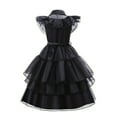 thumbnail image 3 of Girls Dress Set Sleeveless Ruffle Princess Dress Halloween Party Cosplay Costumes 4 Pcs, 3 of 9
