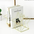 thumbnail image 2 of OUNONA Magazine File - Shelves Bookshelf Book Stand 26X18cm Golden, 2 of 8