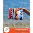 thumbnail image 3 of Microfiber Beach Towel - Doingart 32"x63" Quick Dry Soft Lightweight Compact Sand Free Towel - Perfect for Camping, Travel, Beach, Swimming, Yoga, Gym Sports - Acapulco, 3 of 11