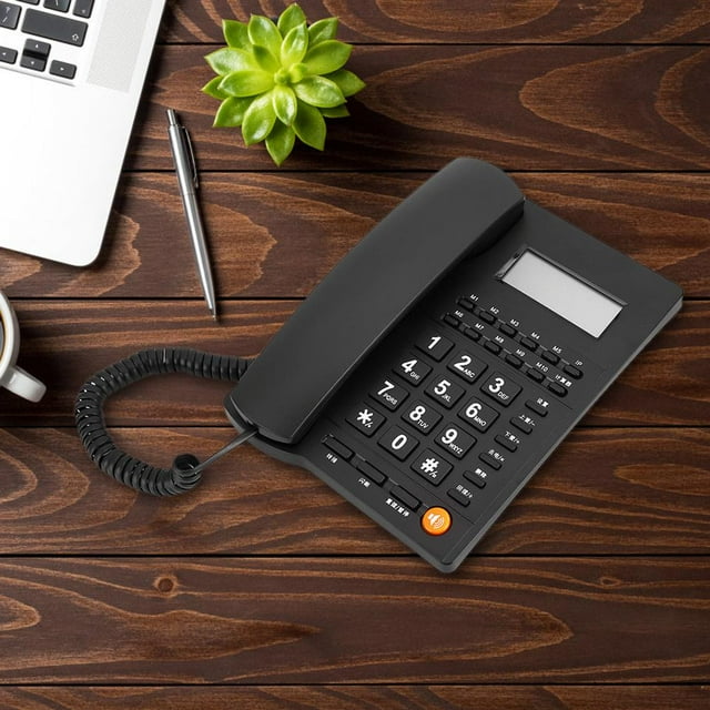 Fosa Business Office Home Use Landline Fixed Telephone Desk Phone with Caller Identification,Home Desk Phone,Landline