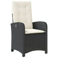 thumbnail image 2 of vidaXL Chaises de Jardin Inclinables 2 Pcs avec Coussins Noir Rotin Poly, 2 of 5
