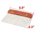 thumbnail image 3 of Uxcell Home Wood Handle Stainless Steel Dough Cake Pastry Bench Scraper Chopper Cutter, 3 of 3