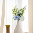 thumbnail image 5 of 1 Bouquets Finished Carnation Artificial Flowers,High-End Fake Flower Bouquets,Handheld Bouquet for Photography Prop,Living Room Decoration and Holiday Ornament,6.29x11.4 in(Blue), 5 of 7