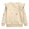 thumbnail image 6 of Yuyamidu Toddler Girl Crewneck Sweatshirt 3T 4T Cute Sunflower Capybara Graphic Ruffle Shoulder Long Sleeve Tops Lightweight Soft for Fall School Outdoor, 6 of 8