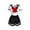 Black White, variant on CutiePlusU Button Crotch Onesie Adult Romper Bodysuit Cosplay Magical Sailor Onesie Skirt Set 4XL-BlackWhite