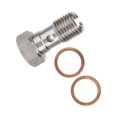 thumbnail image 4 of Banjo Bolt, Resistencia a la Corrosión de 25 mm de Largo 7/16inx20 Adaptador de Banjo Fray Fracho Con Lavadoras de 2 piezas para Automóvil, 4 of 7