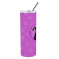 thumbnail image 2 of Carolines Treasures WDK1408TBL20 Rottweiler Black and Tan Design5 Stainless Steel 20 oz Skinny Tumbler Pink 20 oz, 2 of 4