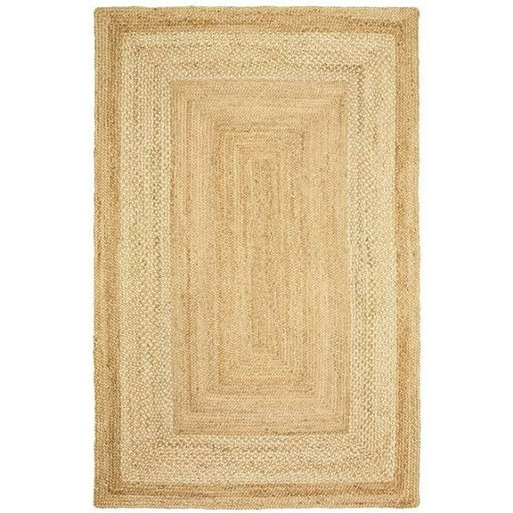 HomeRoots  4 x 6 ft. Classic Tan Bordered Area Rug - Tan - 4' x 6'