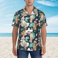 thumbnail image 4 of Balery Labrador Retriever Dog Print Men's Hawaiian Shirts Short Sleeve Beach Shirt Relaxed Fit Vacation Button Down Shirts-X-Large, 4 of 9