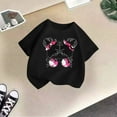 thumbnail image 5 of Toddler Girl Tops 3t Cute Graphic Print Crew Neck Short Sleeve T Shirts Fashion Children's Shirts 110（5-6Y）, 5 of 5