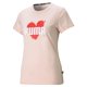 thumbnail image 1 of Playera Puma Heart Tee para Mujer 587897-27 rosa claro XS Puma 587897-27 PLAYERA HEART TEE, 1 of 2