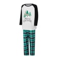 thumbnail image 3 of Nituyy Christmas Pajamas for Family Matching PJ's Sets with Letter and Printed Long Sleeve Tee and Bottom with Pocket, 3 of 9