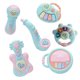 thumbnail image 1 of Sonajeros Musicales Para Bebés Minnieouse 6 Unids Tambor de Mano Piano Guitarra Pandereta Micrófono, 1 of 6