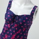 thumbnail image 4 of Gibobby Conjunto de Bañador Sexy Traje de baño dividido para mujer Tankini conservador Camiseta sin mangas de dos piezas Estampado de lunares(Marina,XL), 4 of 5