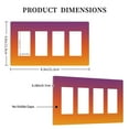 thumbnail image 3 of Sunset Shadow Switch Cover Decorative Wall Plate / 4-Gang Screwless / Standard Size 4.5x8 in, 3 of 5