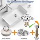 thumbnail image 4 of Bathroom Sink Stopper,Sink Hair Catcher,Bathroom Sink Drain Strainer Pop Up Drain Cover Plug,Universal for 1.1 to 1.65in Sink Drain Hole Silver, 4 of 4