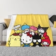 thumbnail image 4 of Lsque Sanrio Print Flannel Throw Blanket, Ultra-soft Blanket for Bed, Couch, Car, Hypoallergenic Anti-pilling blanket-80"x60", 4 of 8