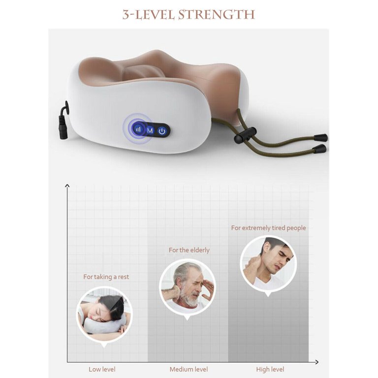 Electric Neck Massager U Shaped Pillow Multifunctional Portable Shoulder  Cervical Massager Travel Home Car Relax Massage Pillow