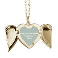 thumbnail image 1 of Qoutes Healing frases mal cara derecha culpa Collar colgante en forma de melocotón con alas Unbranded M, 1 of 3
