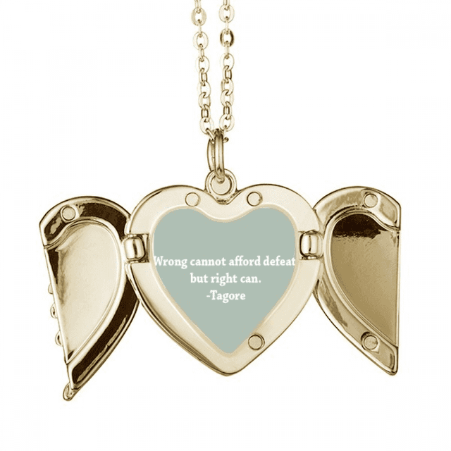 Qoutes Healing frases mal cara derecha culpa Collar colgante en forma de melocotón con alas Unbranded M
