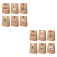 thumbnail image 4 of 12 piezas de bolsas de regalo de Navidad, bolsas de embalaje de dulces con pegatinas, bolsas de regalo de Navidad, bolsa de envoltura para recuerdos Estilo B, 4 of 8