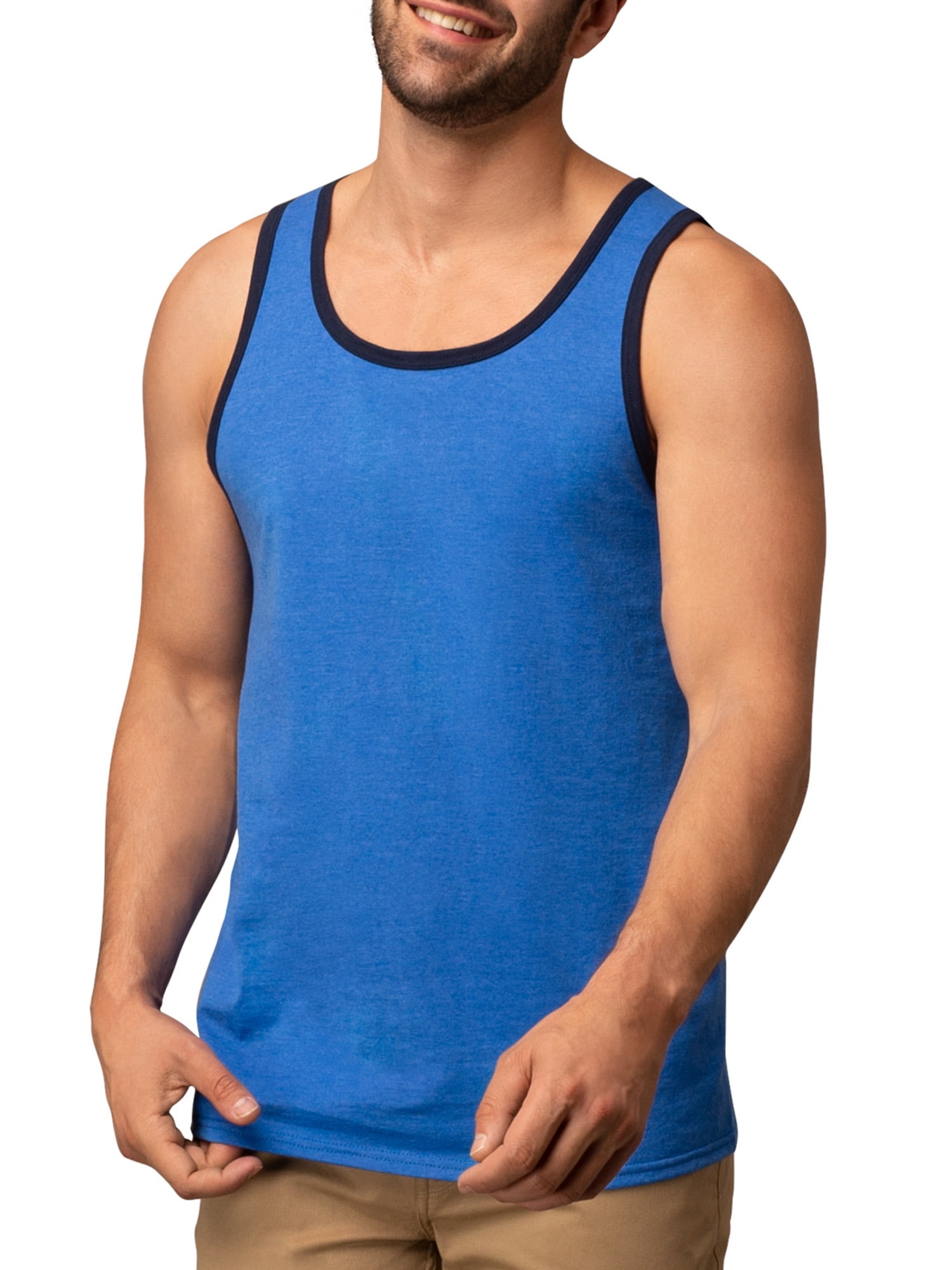 Fruit of the Loom Men's EverSoft Tank Tops, 2 Pack, Sizes S-4XL