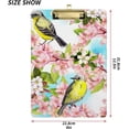 thumbnail image 3 of FMSHPON Spring Flowers Birds Clipboard Hardboard Wood Nursing Clip Board and Pull for Standard A4 Letter 13x9 inches, 3 of 8