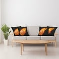 thumbnail image 4 of Ambesonne Sports Throw Pillow Cover 4 Pack, Basketball Shoot Art, 24", Orange Black, 4 of 7