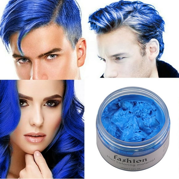 Crema de barro de cera para teñir el cabello, unisex, 7 colores, para modelar temporalmente.