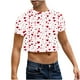 thumbnail image 1 of Camisas de Manga Corta de los Hombres, Moda Verano Ocio Impresión, Cuello Redondo Cultivo Manga Corta Superior, 1 of 8