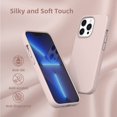 thumbnail image 6 of Compatible with iPhone 13 Pro Max Case for Women, [Drop Protection] [Anti-Fingerprint] [Anti-Scratch] Shockproof Soft-Touch Silicone Phone Case for iPhone 13 Pro Max 6.7", Pink Sand, 6 of 12