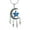 Blue, variant on Personlized Moon &Star Cremation Jewellery Urns For Ashes Keepsake Urn Necklace Mini Urns