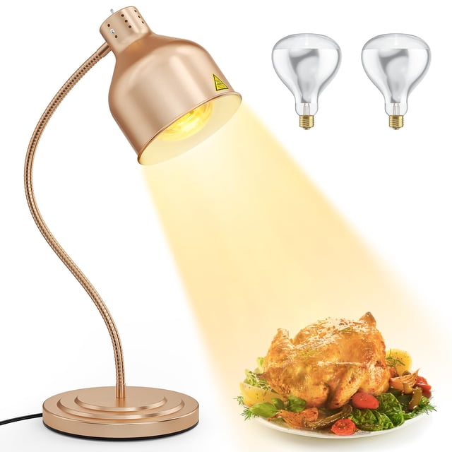 Lámpara Calefactora de Alimentos BOEASTER 250W Acero Inoxidable Cabezal Único