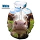thumbnail image 4 of Sudadera con capucha con estampado 3D de vaca divertida para hombre, estilo hip hop, para parejas, informal, con estampado de ganado, de gran tamaño, 4 of 5