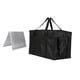 thumbnail image 4 of Bolsa de comida aislada con base y asa portátil para supermercado negro, 4 of 9