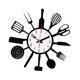 thumbnail image 4 of Reloj de pared acrílico, fácil de leer, reloj de pared para cocina, reloj silencioso para el hogar y la cocina. Negro, 4 of 8