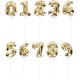 thumbnail image 1 of 10pcs Number Balloons Decorative Balloons New Year Balloons Party Favors Birthday Balloon, 1 of 3