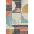 thumbnail image 2 of Addison Rugs Mayfield Premium Machine Washable Transitional Geometric Gray Rectangle Rug, 10' X 14' Machine Washable Transitional Geometric Gray Oversized Sherpa Throw Blanket, 2 of 7