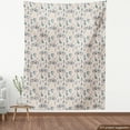 thumbnail image 4 of Ambesonne Casual Day Fabric by the Yard Upholstery, Spring Life Bicycle Art, 1 Yard, Pale Eggshell and Slate Blue, 4 of 5