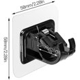 thumbnail image 5 of Ganchos para barra de cortina autoadhesivos, sin perforación, soporte para barra de fijación para el hogar, sala de estar, cocina, baño, Hotel, 6 piezas, 5 of 5