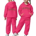 thumbnail image 2 of Toddler Outfits For Girls Sets Boys Long Sleeve Solid Warm Hoodie Pullover Tops Pants Kids Sweat Suit 6-12 Months 12-24 Months 2T 3T 4T 5T 6T 7T Gift Set 8-9 Years, 2 of 7