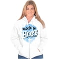 thumbnail image 3 of Rejoice in Hope Christian Faith Zip Hoodie Sweatshirt Women Brisco Brands S, 3 of 5