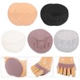 thumbnail image 2 of 5 Pairs Invisible Forefoot Socks Women Toe Socks Half Palm Socks Non-slip Half Socks, 2 of 8