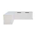 thumbnail image 2 of Riverbay Furniture 2 Piece Cottage Wood Storage Dining Table Set, White, 2 of 20