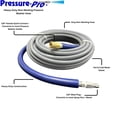 thumbnail image 6 of Pressure-Pro 3/8 ft. x 50 ft. 4200 PSI Gray Non-Marking Commercial Grade Pressure Washer Replacement Hose with Quick Disconnects, 6 of 6