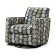 thumbnail image 3 of Southern Home Furnishings Magnitude Steel Fabric Swivel Glider Chair in Multi, 3 of 5