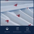 thumbnail image 4 of Nautica 100% Washed Cotton Percale 4-Piece Sheet Set, Queen, Red/Blue, 4 of 6