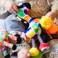 thumbnail image 3 of Inklings Baby Plush Chime & See Attachable Hanging Activity Toy Jaffy The Fringe Footed Giraffe Gender Neutral Funky Fun Sensory Gift, 3 of 5