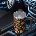thumbnail image 5 of Halloween 40oz Pumpkin Tumbler with Handle and Straw Lid – Gift Coffee Mug – Leak Proof Insulated Travel Cup, 5 of 5