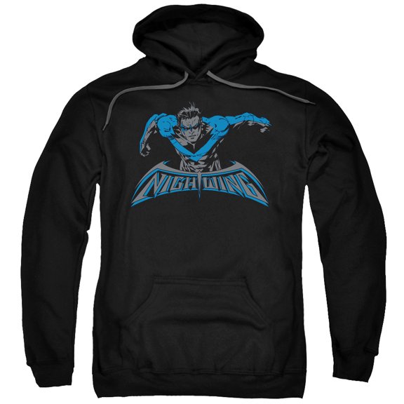 Trevco Batman-Wing Of The Night - Adult Pull-Over Hoodie - Black- 2X
